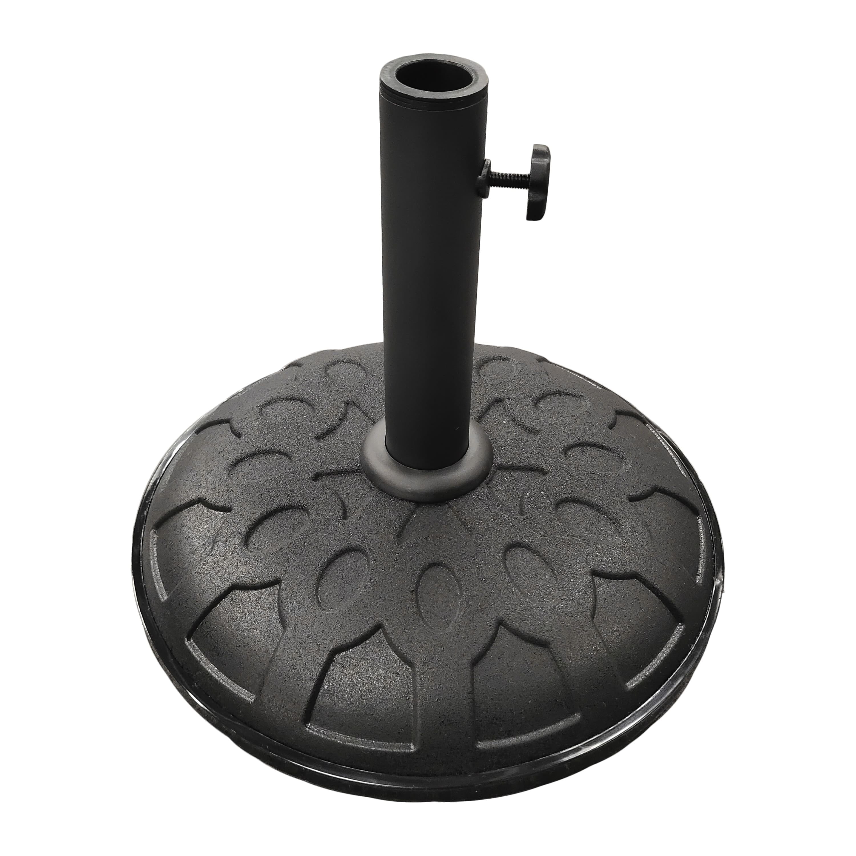 25-Pound Resin Compound Umbrella Base Grey