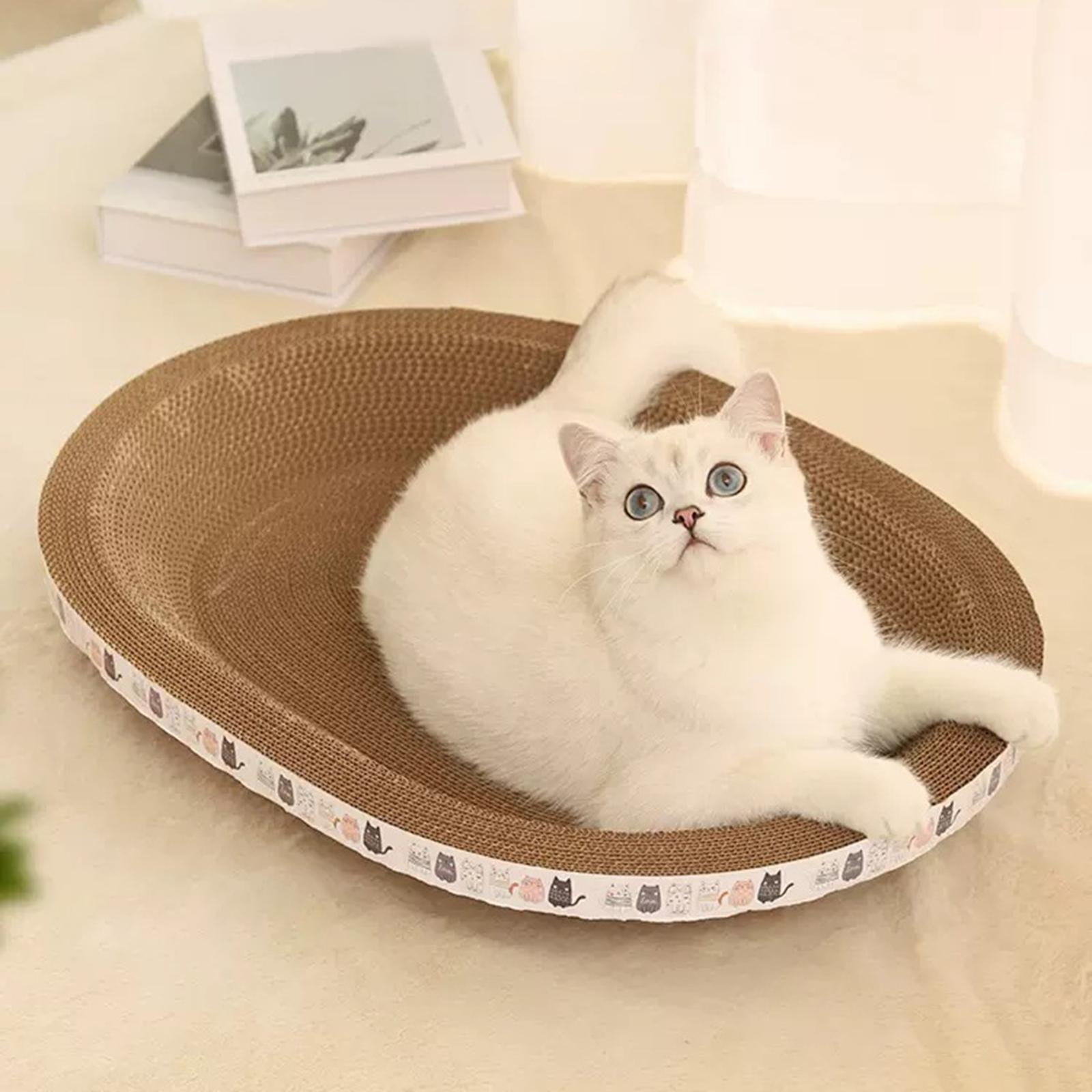 Bvdfgk Pet Cat Scratcher Bowl Cat Scratching Board Training Toy Cat Scratch Pad Nest 47cmx22cmx8cm