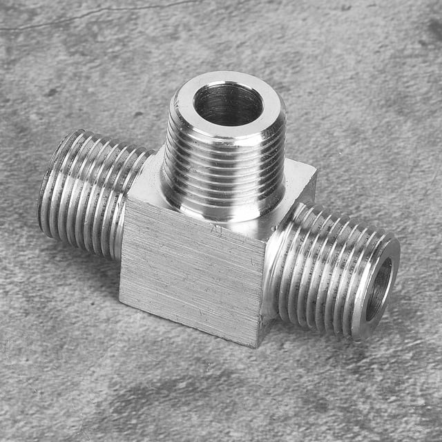 Pipe Connector 3 Way T Shape Pipe Connector BSPP Male Thread Stainless Steel Plumbing Pipe Fitting Connector Universal Hose Fittings