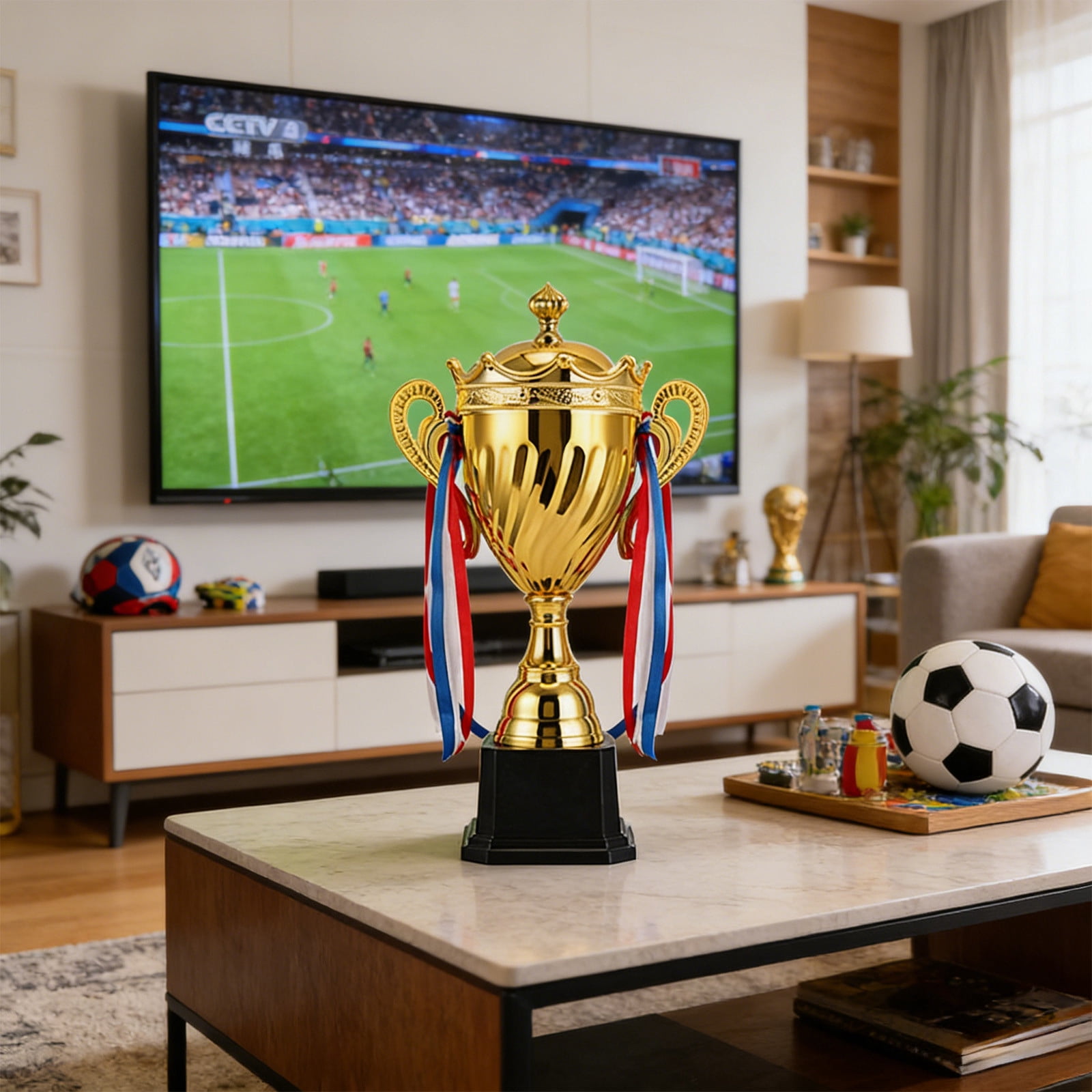 Dxssxc Gold Place Trophy Cup - Metal Award for Sports Championship, Youth Birthday Party & Event Prize, Durable Glossy Finish for Basketball, Football & Soccer Tournaments