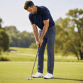 thumbnail image 5 of YAPPO Men's Golf Pants Classic Fit Stretch Dress Pants Lightweight Flat Front Work Casual Pants with 4 Pockets, 29", 31", 33" Inseam, 5 of 8