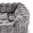 thumbnail image 3 of Vibrant Life Small Bubble Faux Fur Orthopedic Cuddler Dog Bed, Gray, 22" x 15", 3 of 6