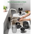 thumbnail image 4 of Kismile Cold Press Juicer Machine with Touch Control & 3 Modes, 4.5&rdquo; Wide Feed Chute Slow Juicer for Whole Fruits & Vegetables, Stainless Steel, 4 of 8
