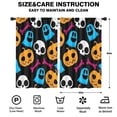 thumbnail image 2 of Blackout Kids Curtains,Halloween Colorful Spooky Elements Childrens Insulated Curtains Set Of 2,Bedroom Essentials,Toddler Room Decor 52"x84", 2 of 5