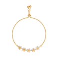 thumbnail image 2 of Naierhg Women Bracelet Flower Five-pointed Star Cubic Zirconia Jewelry Exquisite Long Lasting Bangle for Party, 2 of 8