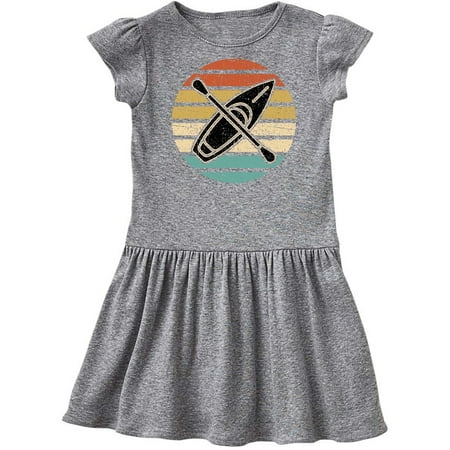 

Inktastic Kayaking Gift Retro Kayak Boating Gift Toddler Girl Dress