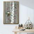 thumbnail image 5 of Birch Birds II - Framed Gallery Wrapped Holiday Canvas - 17 x 25 - Gold Frame, 5 of 8