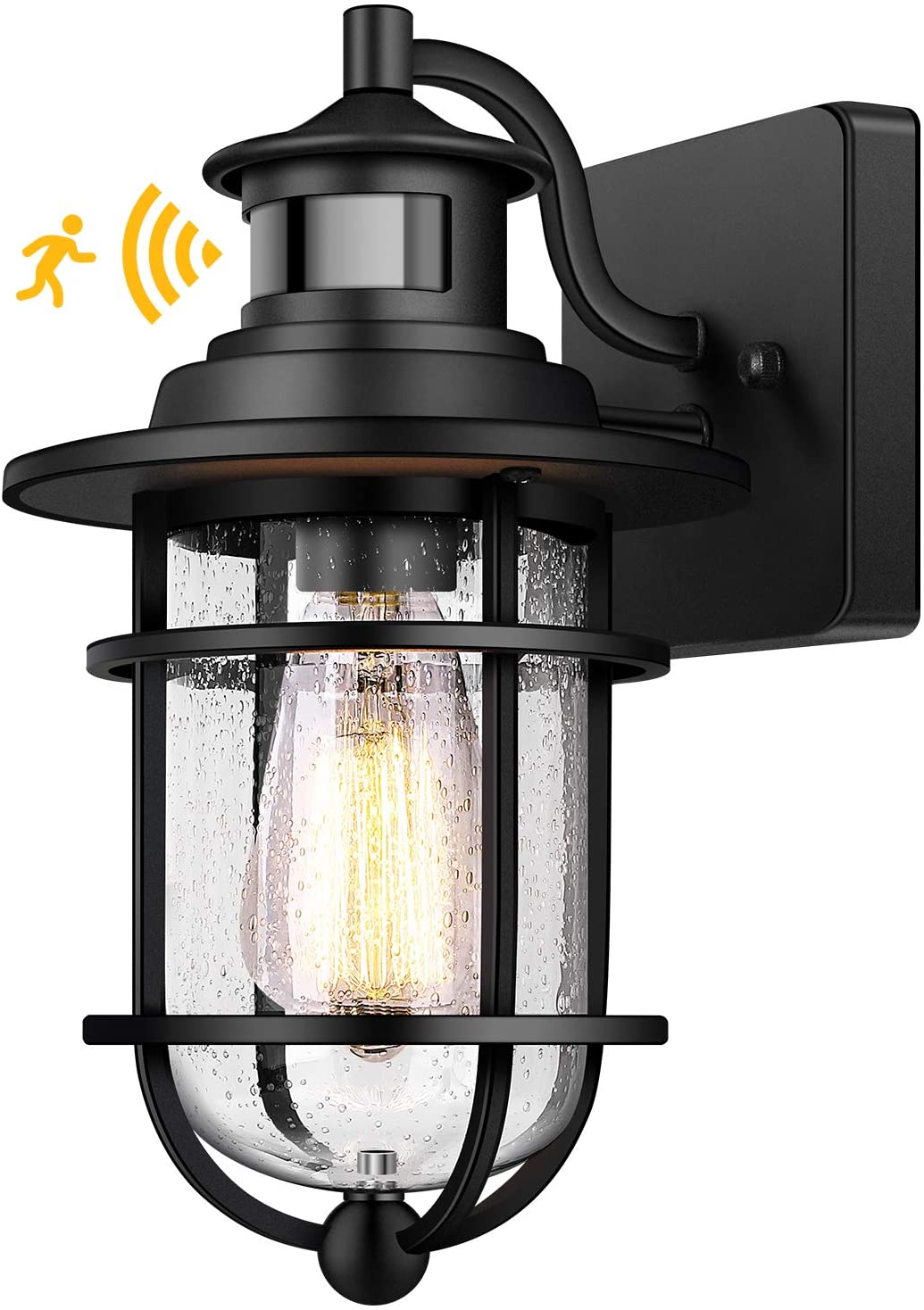 Motion Sensor Outdoor Wall Lantern Dusk to Dawn Waterproof Exterior