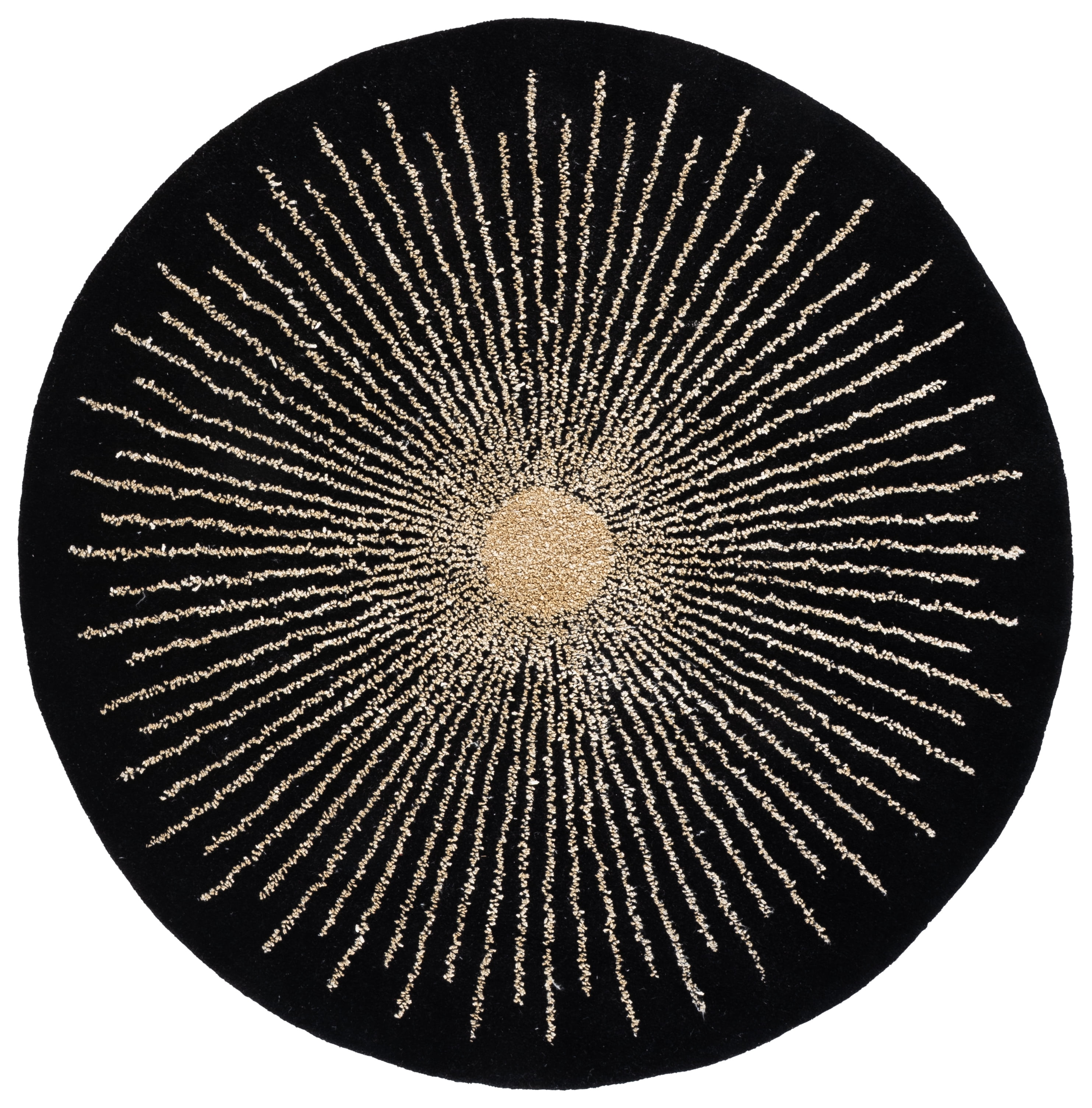 Safavieh Soho Michelle Geometric Area Rug, Black/Beige, 10' x 10' Round