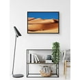 thumbnail image 2 of PixonSign Framed Canvas Print Wall Art Brown Sand Dune Peaks Natured Desert Photography Realism Rustic Landscape Colorful Multicolor Neon for Living Room, Bedroom, Office - 24"x36" Black, 2 of 5