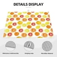 thumbnail image 3 of Yiaed Lemon Orange Print Highly Absorbent Microfiber Kitchen Counter Mat, Dish Drying Pad for Dishes, Utensils, Pots and Pans, Large 18" x 24", 3 of 7