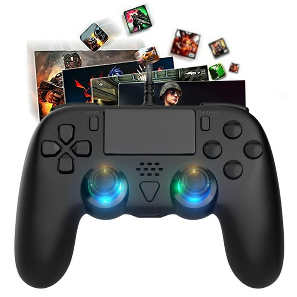 Gamepad Wi Macro Programación Botón USB Con Jack 3.5mm para PS5 Slim PC Rojo