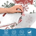 thumbnail image 3 of Yayeee Kitchen Curtains Tier Pair Light Filtering 27"x24" Rod Pocket Short Cafe Window Panel, Red Nordic Christmas, 3 of 7