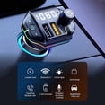 thumbnail image 4 of Binmer Bluetooth FM Transmitter, Hands Calling Wireless Car Adapter, Support PD 20W＋Max3.1A USB Car Charger, Radio Adapter Music Player FM Car Kit, 4 of 9