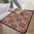 thumbnail image 4 of Red Boho Ethnic Floral Patchwork Pattern Door Rugs,Washable Non Slip Door Mats Indoor,Decorative Door Mats,Entry Mat Indoor for Entrance,Bedroom,Kitchen,Bathroom,30"x17", 4 of 6