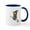 White/Navy Inside, variant on CafePress - Halloween Flying Witch Mug - 11 oz Ceramic Mug - Novelty Coffee Tea Cup