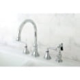 thumbnail image 2 of Kingston Brass Silver Sage 8" Deck Mount Kitchen Faucet with Brass Sprayer, 2 of 4