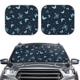 thumbnail image 2 of Yiaed Beautiful Butterflies Print Car Front Windshield Sun Shade,Foldable Anti-UV Car Sunshade for Front Window for Most Vehicles-Large, 2 of 5