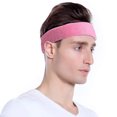 thumbnail image 5 of Diademas para hombre, diademas para hombre que absorben el sudor, diademas deportivas para hombre para correr o hacer ejercicio, antideslizantes, transpirables, 5 of 5