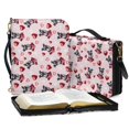 thumbnail image 3 of ZUXONGSY Valentine's Day West Highland Dog Heart Rose Print Pu Leather Bible Cover for Men Women Portable Bible Bag with Shoulder Strap Bible Study Tools for Christian, -L, 3 of 7