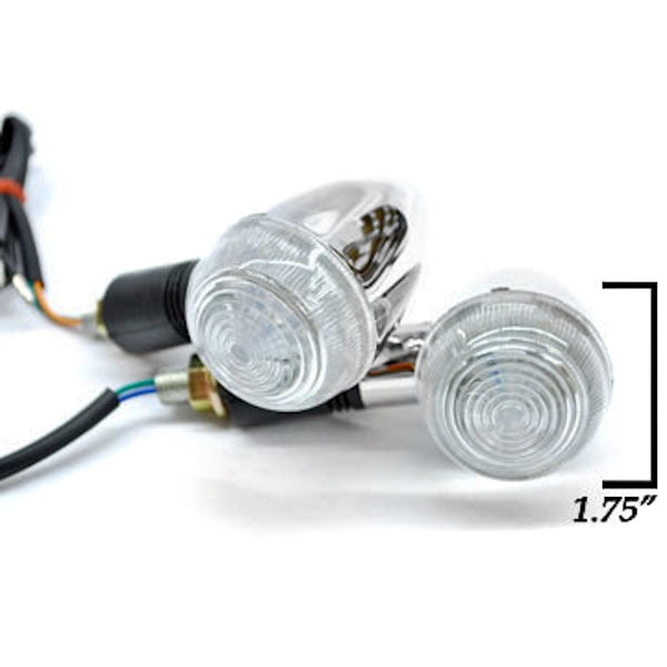 2x Blinker Bullet Turn Signals For Honda VTX 1300 1800 TYPE C R S N F T RETRO