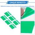 thumbnail image 5 of Unique Bargains Reflective Bumper Decal Green Rectangle Stripe Pattern Reflective Car Sticker Personalized Decoration, 5 of 7