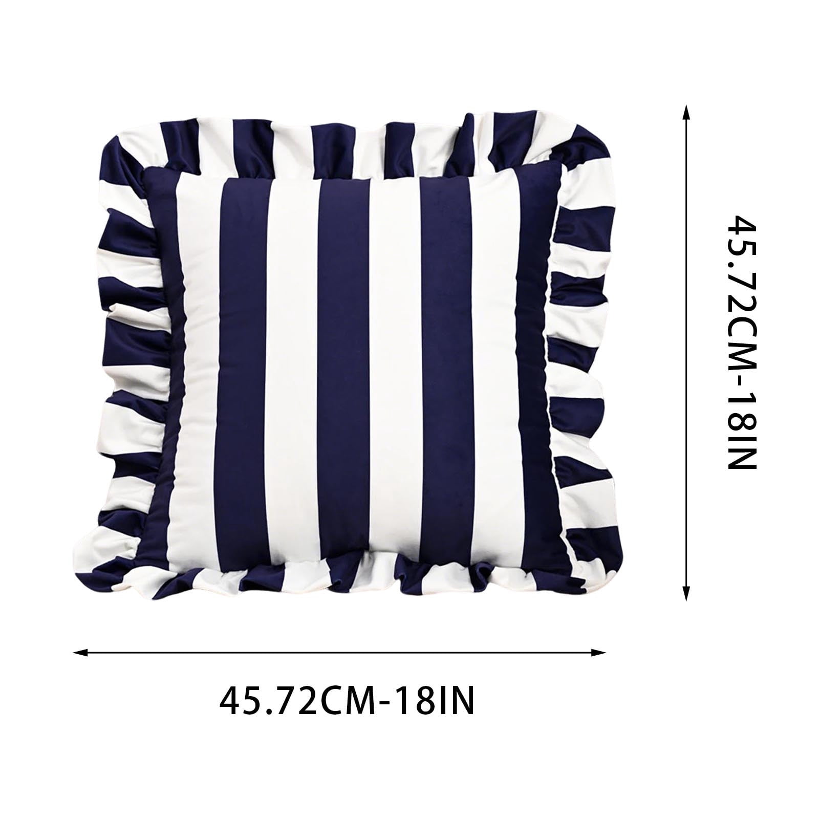 Outdoor Throw Pillows, Velvet Decorative Pillows, Ruffled Decorative Pillows (with filling), Perfect for Sofas, Bedrooms, and Living Rooms—Soft Home Textile Accessories