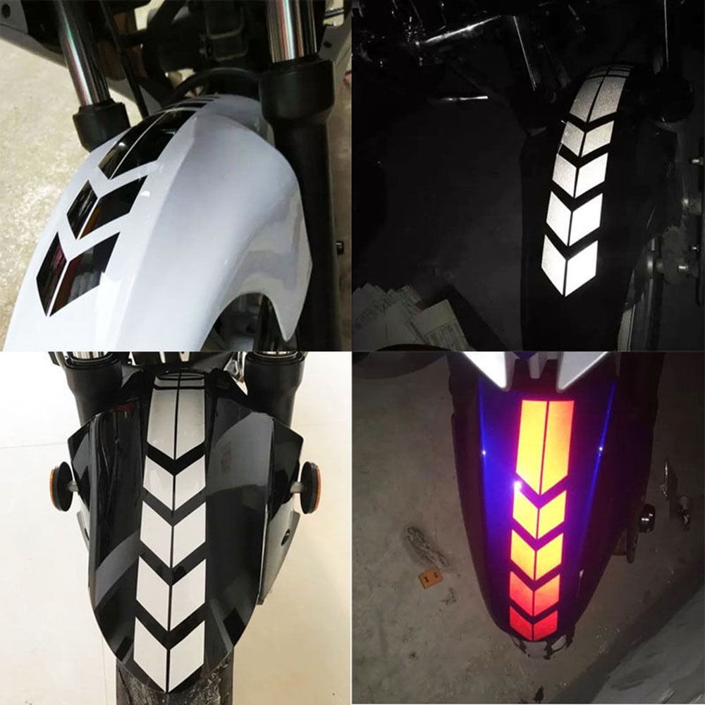 Motorcycle reflective stickers wheel car  decals on fender waterproof decor CRIT 