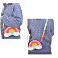 thumbnail image 5 of Bolsos cruzados para niñas y mujeres con correa, nube y arco iris, burbuja de empuje, su juguete sensorial Pop Fidget, bolsos cruzados para aliviar el estrés, bolso pequeño, juguetes sensoriales JM, 5 of 5