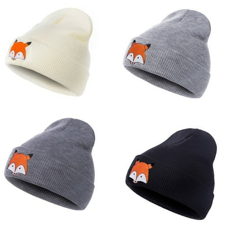 Cute Baby Toddler Winter Beanie Warm Hat Hooded Scarf Earflap Knitted Cap Kids