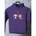thumbnail image 3 of Monster Kids In Love Hoodie Toddler -Image by Shutterstock,  4 Toddler, 3 of 4