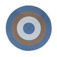 thumbnail image 2 of Better Trends 96" Round Braided Rug 100% Polypropylene Durable and Stain Resistant Reversible Indoor Area Utility Rug, Country Stripe Collection - Chambray Stripe, 2 of 2