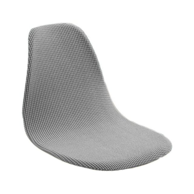 Armless Shell Chair Seat Cover Chair Cover Dining Room Slipcover Comfortable Side Chair Covers - dark gray
