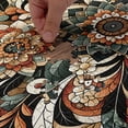thumbnail image 4 of Ambesonne Boho Floral Jigsaw Puzzle, Jumble Flowery Mandala, Heirloom-Quality Fun Activity for Family Durable Cardboard, 1000 pcs, Grey Teal Paprika Beige, 4 of 5