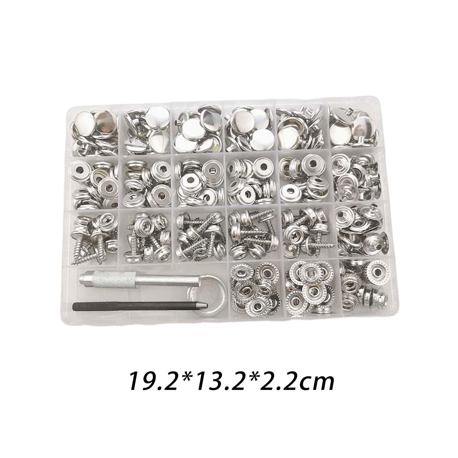 Metal Snaps Buttons Boat Canvas Snaps Durable Heavy Duty for Crafting 90 Set