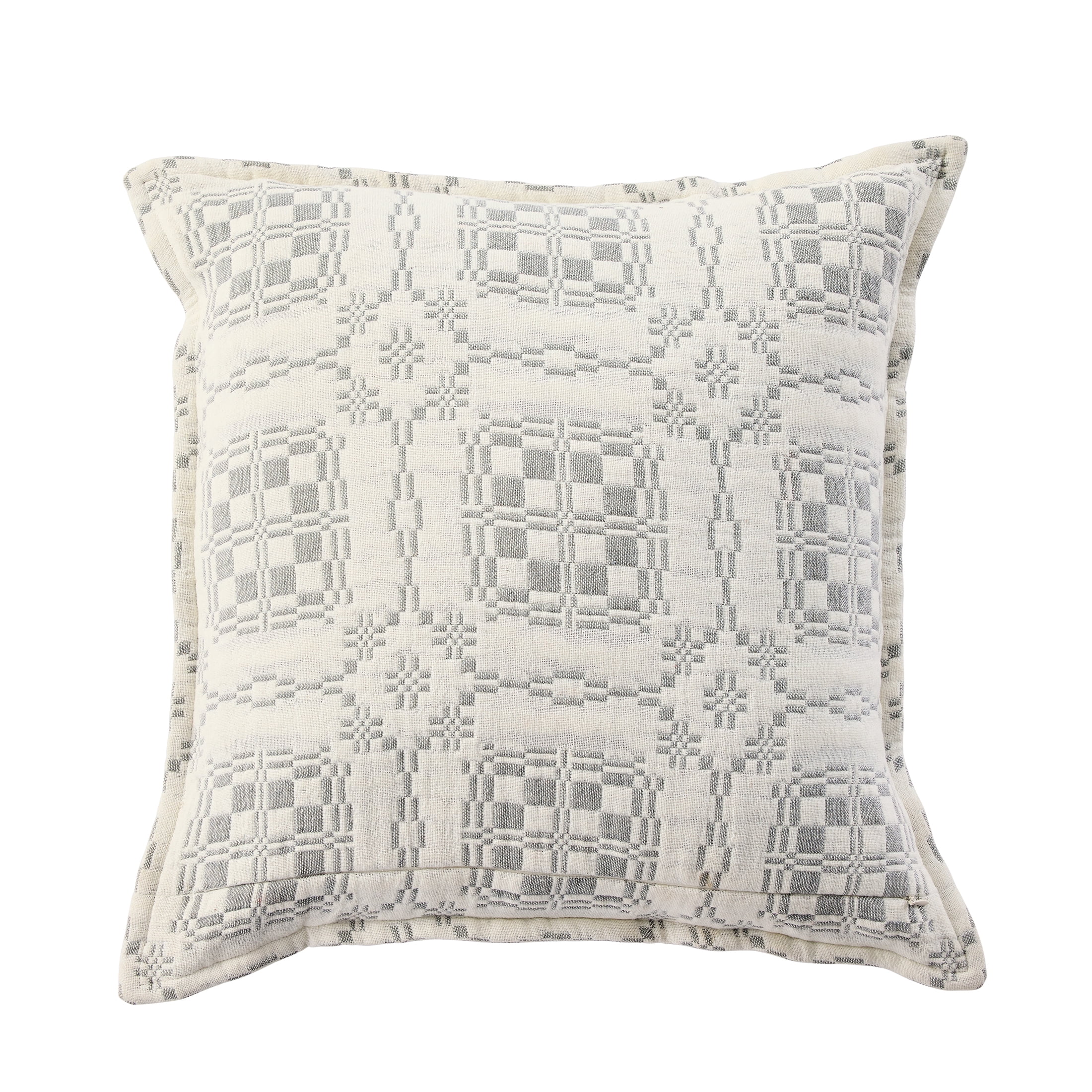 Better Homes & Gardens 20x20 Inch Welsh Check Grey Flannel Pillow Cover