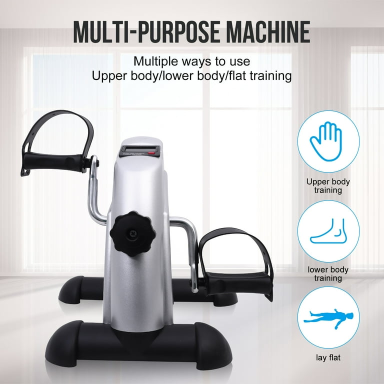 Rican Mini Exercise Bike, Compact Foot Pedal Exerciser for Seniors