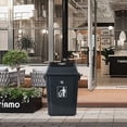 thumbnail image 7 of Fabnati 60 Liter Plastic Garbage Bin with Swing Lid, 4 Pack Extra Large Trash Can, Gray, 7 of 7