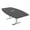 Asian Night w/Silver Base with Electric, variant on 7 Ft Boat Shaped Conference Table T-Bases Data And Electric Module