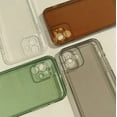 thumbnail image 3 of Case for iPhone 13 Pro Max 6.7 inch,Clear Soft Silicone Bumper Protective Retro Color Transparent Shockproof Phone Case - Brown, 3 of 7