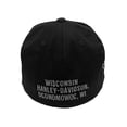 thumbnail image 2 of Harley-Davidson Mens Neon Allegiance Flag Stretch Fit Baseball Cap, Black (L/XL), Harley Davidson, 2 of 2