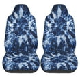 thumbnail image 2 of KAKALAD Dark Blue Tie Dye 03 Car Accessories Seat Covers Set Vehicle Seat Covers Universal Front Seats Protector 2 Pcs, 2 of 9