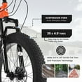 VCITN Mountain Bike 20/24/26 Inch, 3/4" Wide Fat Tire Snow Mountain