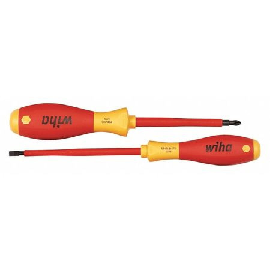 WIHA TOOLS 32105 Insulated Screwdriver Set,2 pcs