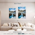 thumbnail image 4 of Elephant Stock Frosty Waterfall Wall Art - Vertical Multi Panel Canvas - Hallway Wall Decor - Nature Multi Panel - Blue And Turquoise Decor By Lucas Moore - 32" x 50", 4 of 8
