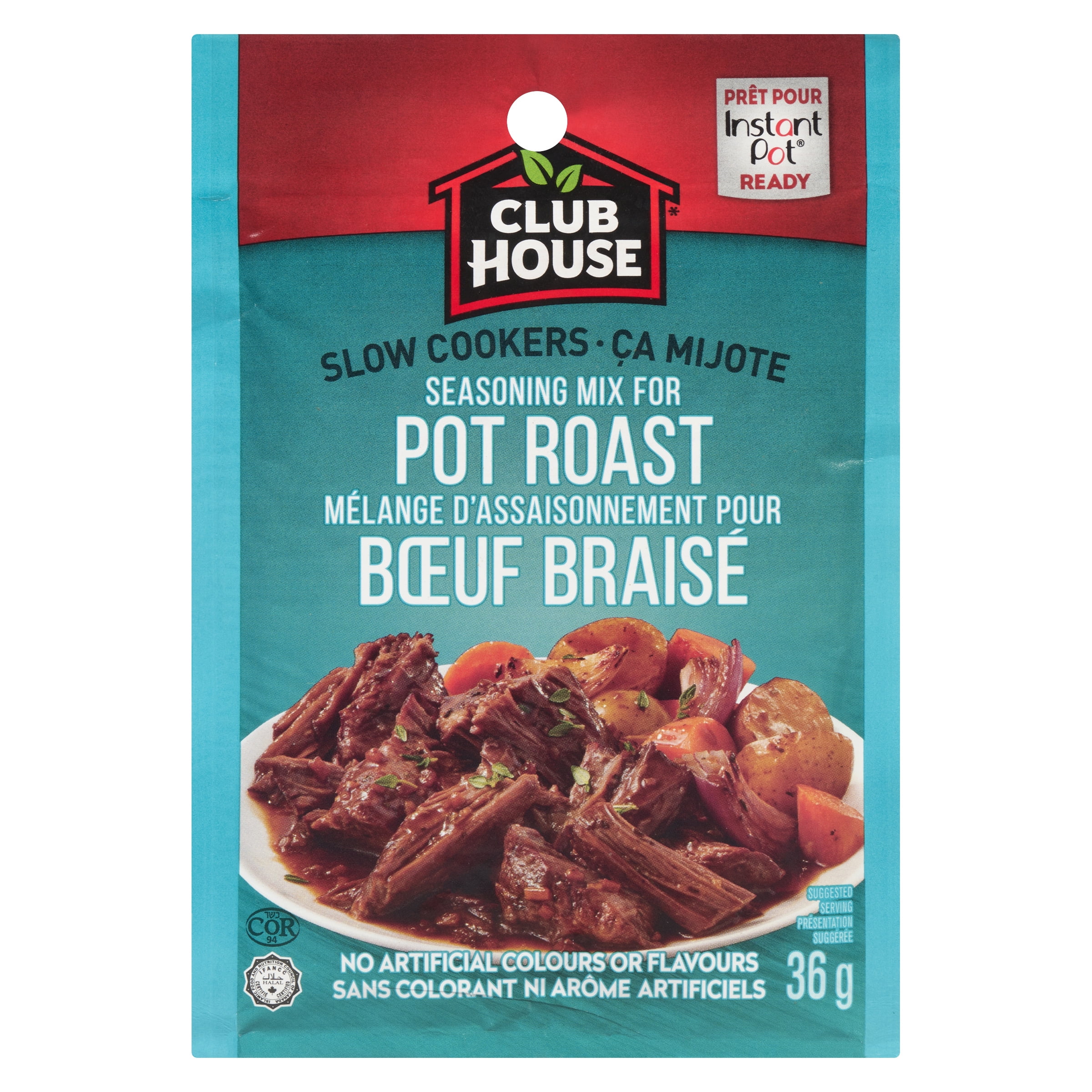 Club House, mélange de sauce sèche / assaisonnement / marinade, rôti de pot, mijoteuse