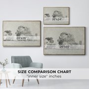 Vintage Landscape-MXIII By Wexford Home Framed in Gold Wood Gallery Wrapped Canvas 27 in. x 41 in.