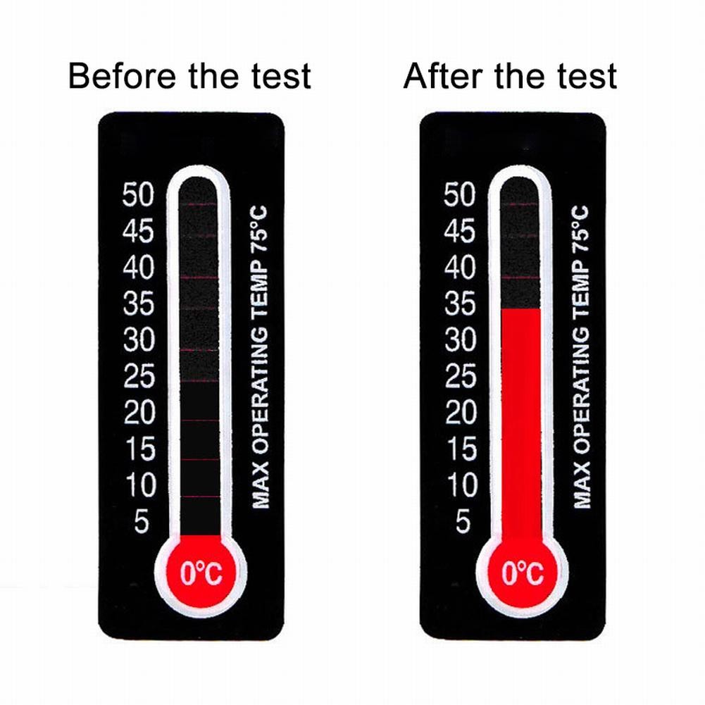 QXKE Hot Temperature Sticker Label Decal Indicating Temperature Bar