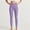 Purple, variant on Ovbmpzd Gray Womens Yoga Pants Tummy Control Petite Slim-Leg Leggings High Waist Casual Long Leggings,S
