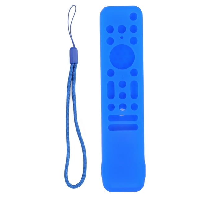Funda protectora de silicona suave, a prueba de golpes y lavable para control remoto de TV RMF TX800 TX900, color azul